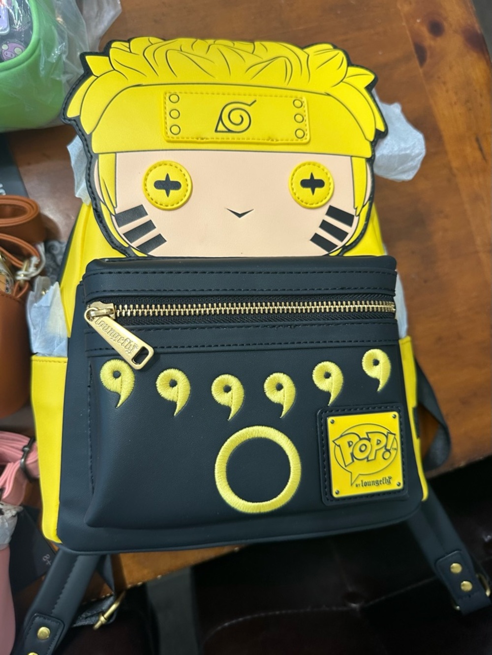 Funko Pop! Loungefly Naruto Mini Backpack in Yellow and Black